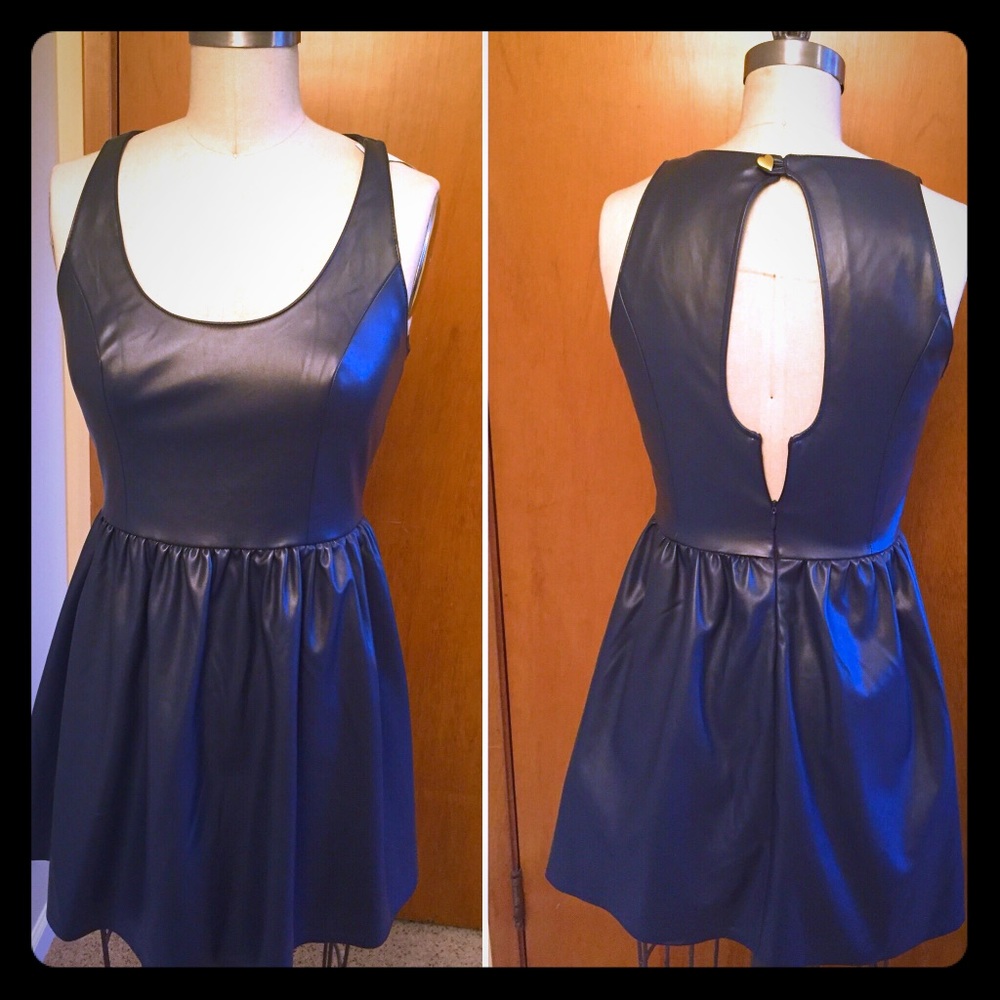 Navy patent leather Vera Wang dress, size 3